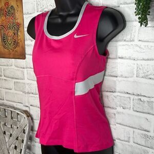 Nike DriFit Tennis Tank Top Shirt Workout Running Size Small Pink